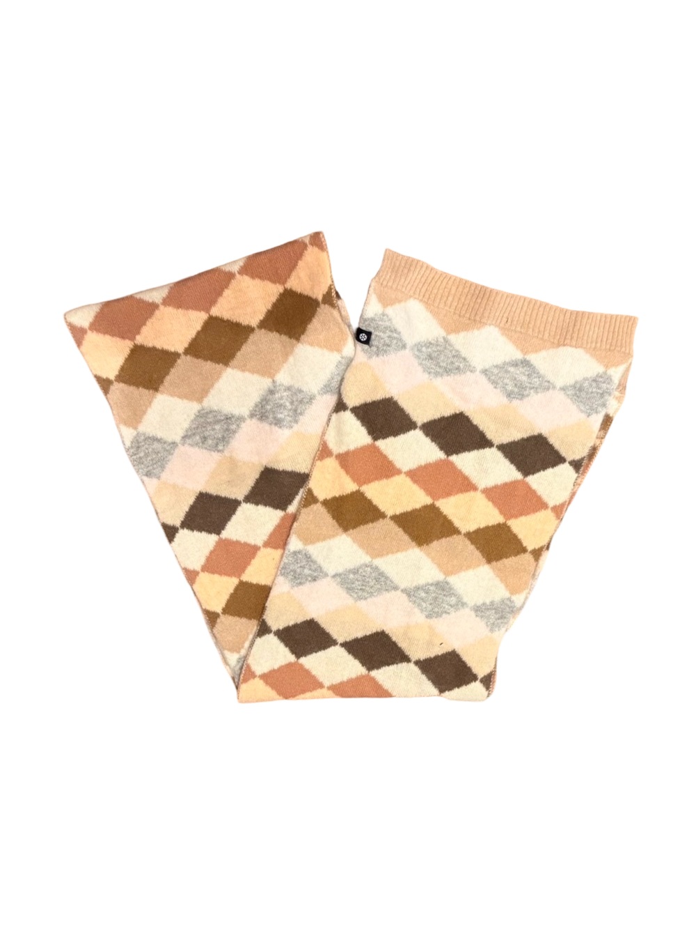 GAP Women's Argyle Knit Scarf - Beige, Brown & Cream